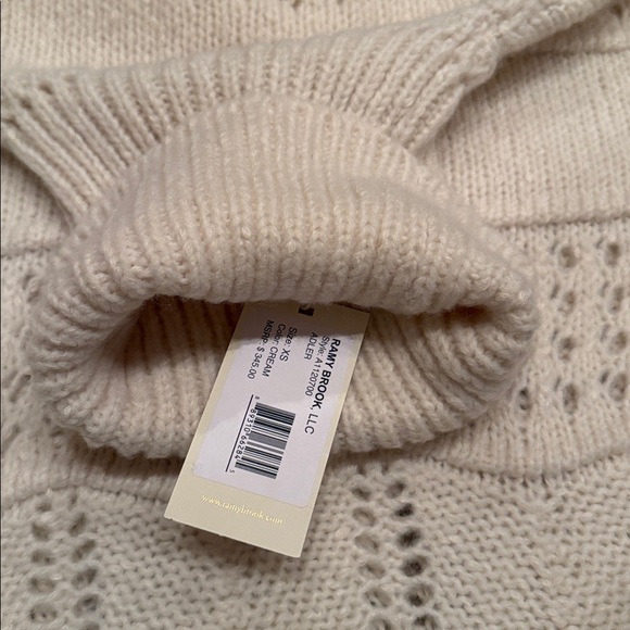 Ramy Brook Ivory Cowl Neck Sweater - Picture 2 of 3